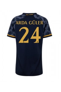 Real Madrid Arda Guler #24 Jalkapallovaatteet Naisten Vieraspaita 2023-24 Lyhythihainen